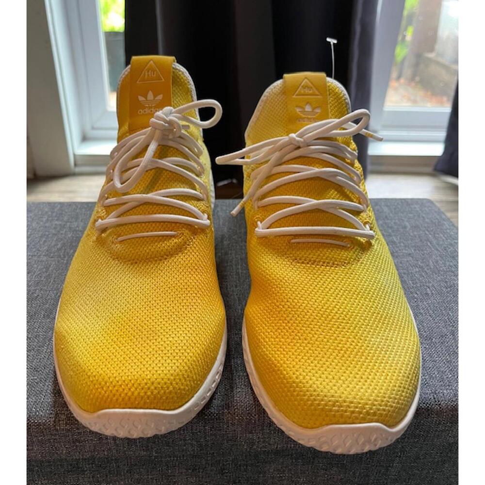 Adidas Pharrell Williams Yellow Mesh Sneakers